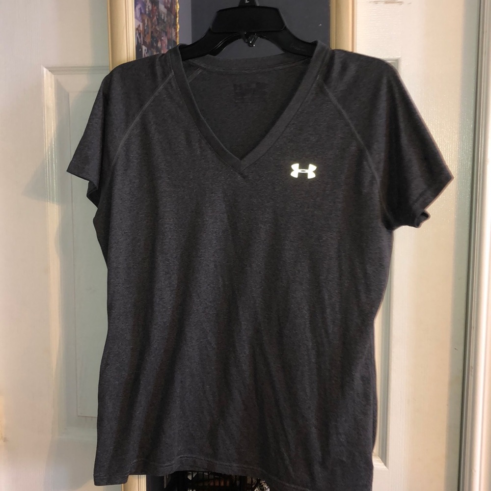 Under armor gray v-neck